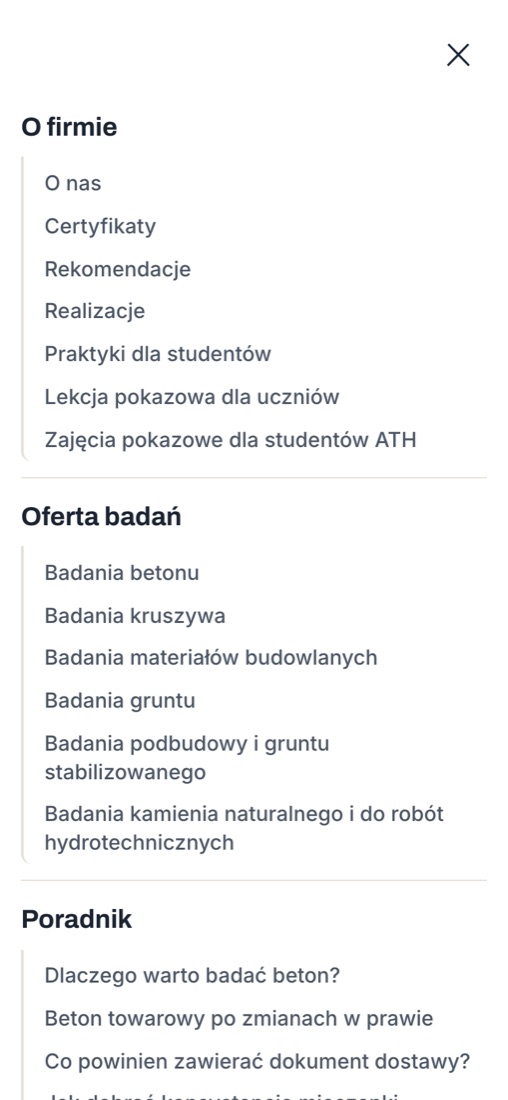 Nowe menu na telefonie